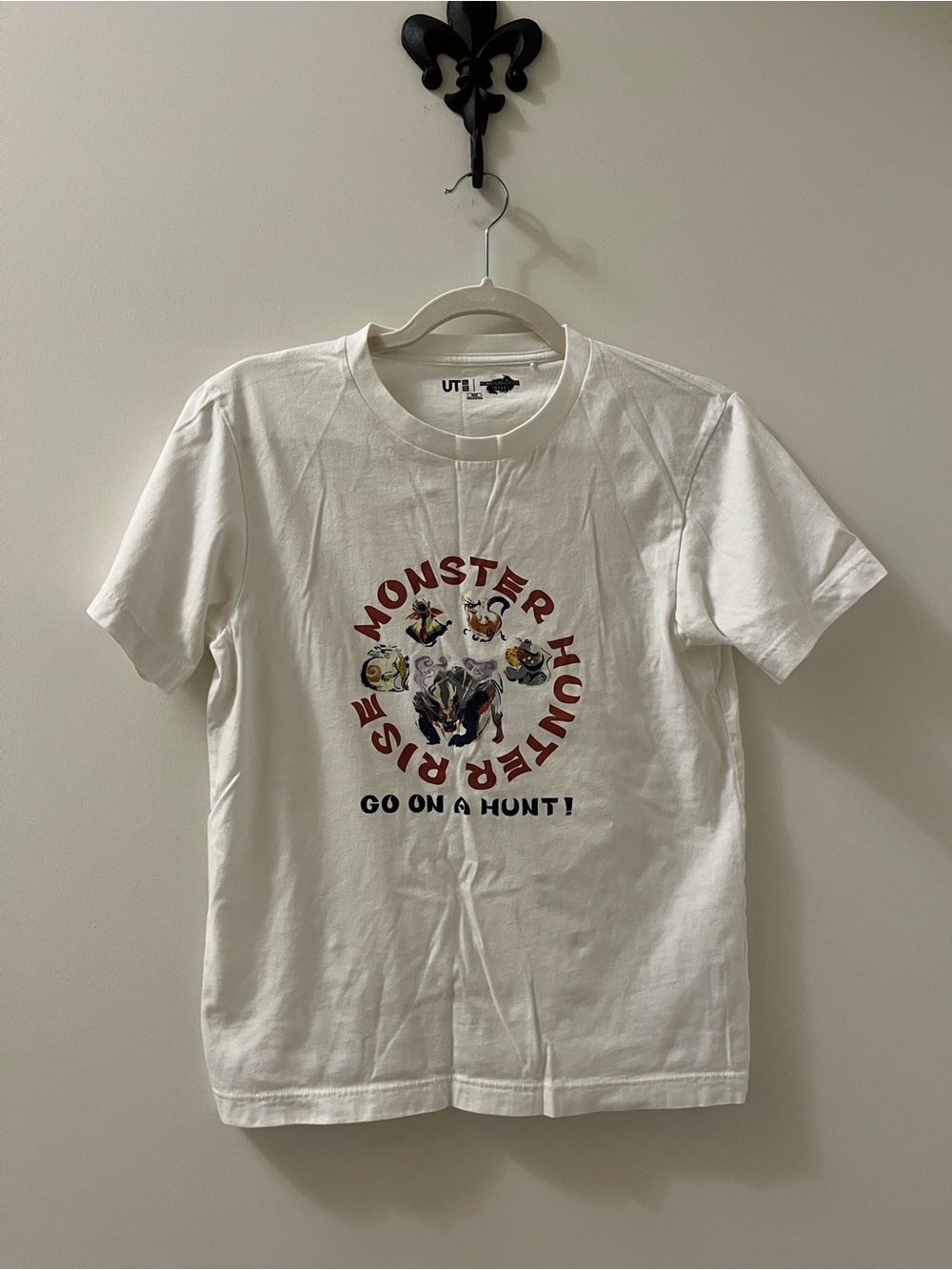 Uniqlo UT White Monster Hunter Rise Graphic Tee